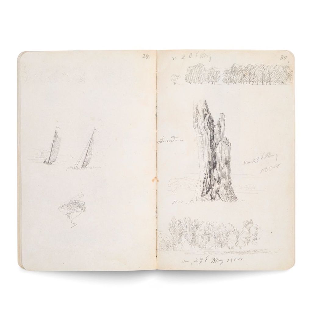 Weitere Ansicht: Caspar David Friedrich - Das Karlsruher Skizzenbuch (Schmuckausgabe) | Rutger Fuchs