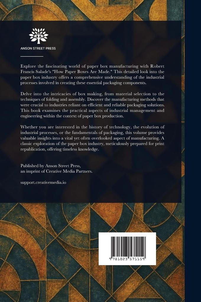 Weitere Ansicht: How Paper Boxes Are Made | Robert F Salade
