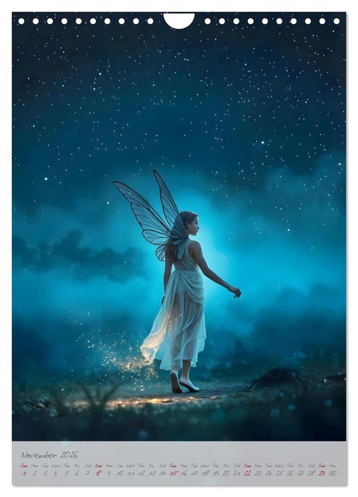 Weitere Ansicht: Heart of light, wings of colour - Emotion, colour and magic in the fairy kingdom (Wall Calendar 2026 DIN A4 portrait), CALVENDO 12 Month Wall Calendar | Calvendo, Fred Schimak