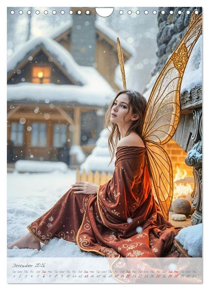 Weitere Ansicht: Heart of light, wings of colour - Emotion, colour and magic in the fairy kingdom (Wall Calendar 2026 DIN A4 portrait), CALVENDO 12 Month Wall Calendar | Calvendo, Fred Schimak