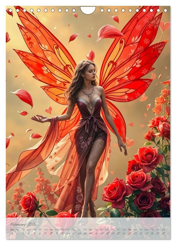 Weitere Ansicht: Heart of light, wings of colour - Emotion, colour and magic in the fairy kingdom (Wall Calendar 2026 DIN A4 portrait), CALVENDO 12 Month Wall Calendar | Calvendo, Fred Schimak