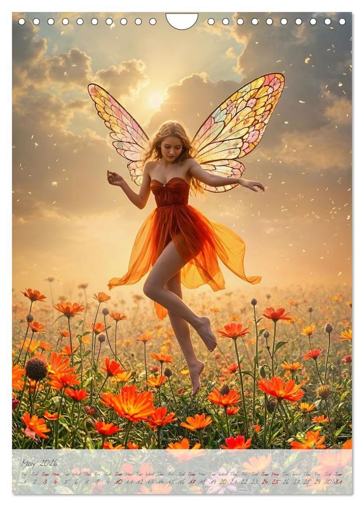 Weitere Ansicht: Heart of light, wings of colour - Emotion, colour and magic in the fairy kingdom (Wall Calendar 2026 DIN A4 portrait), CALVENDO 12 Month Wall Calendar | Calvendo, Fred Schimak
