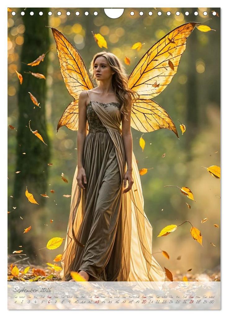 Weitere Ansicht: Heart of light, wings of colour - Emotion, colour and magic in the fairy kingdom (Wall Calendar 2026 DIN A4 portrait), CALVENDO 12 Month Wall Calendar | Calvendo, Fred Schimak