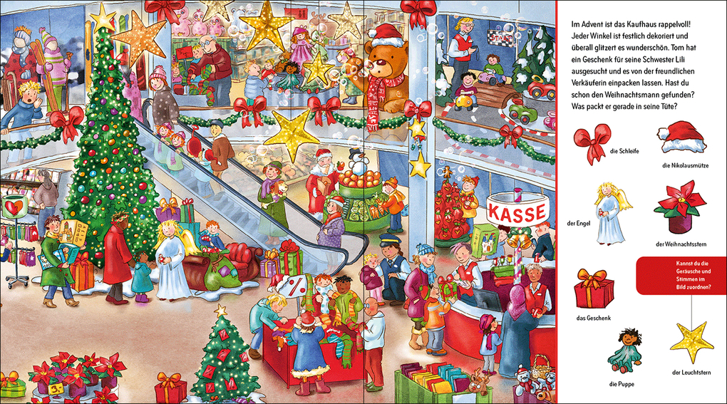 Weitere Ansicht: Suche und finde! Sound-Wimmelbuch - Weihnachten | Annette Moser