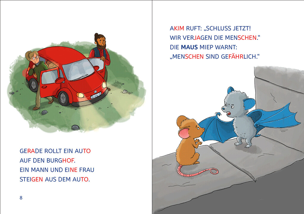 Weitere Ansicht: Leselöwen 1. Klasse - Fledermaus im Anflug (Großbuchstabenausgabe) | Heike Wiechmann