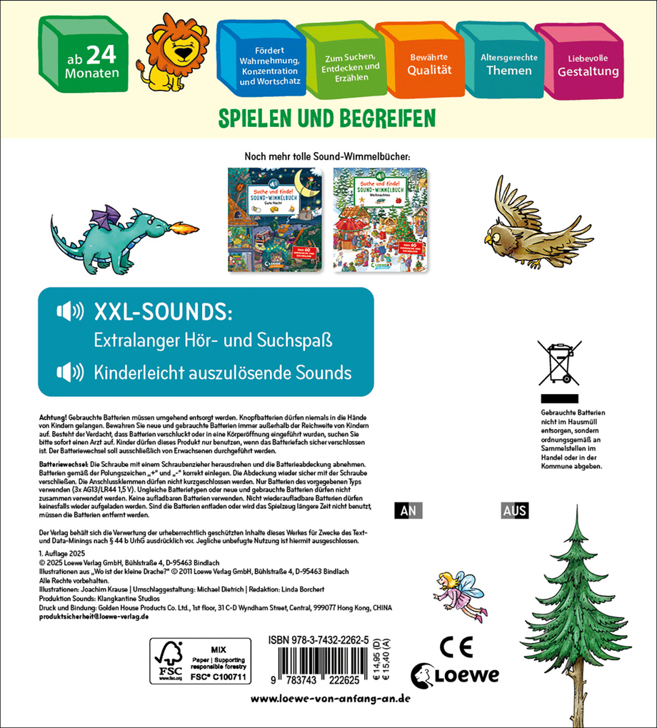 Weitere Ansicht: Suche und finde! Sound-Wimmelbuch - Drachen und Ritter