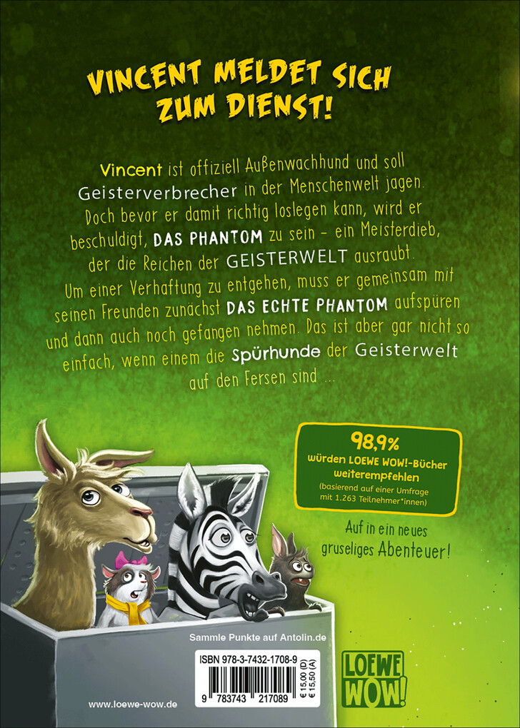 Weitere Ansicht: Vincent jagt das Phantom (Band 5) | Sonja Kaiblinger