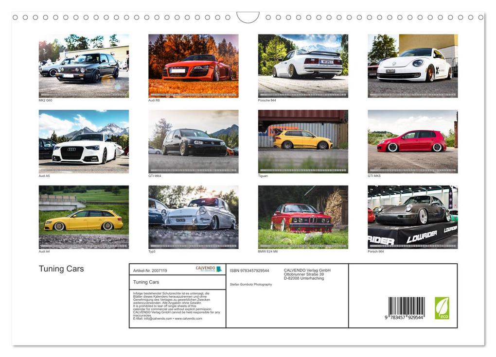 Weitere Ansicht: Tuning Cars (Wandkalender 2026 DIN A3 quer), CALVENDO Monatskalender | Stefan Gombotz, Calvendo
