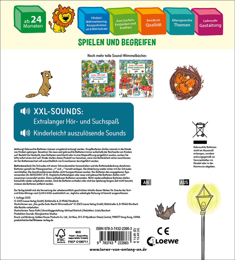 Weitere Ansicht: Suche und finde! Sound-Wimmelbuch - Gute Nacht