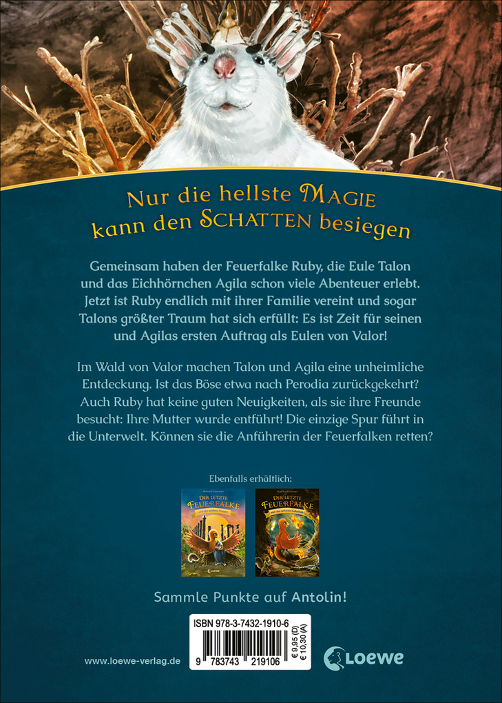 Weitere Ansicht: Der letzte Feuerfalke und die Unterwelt (Band 11) | Katrina Charman