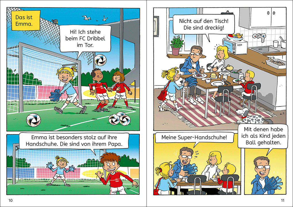 Weitere Ansicht: Leselöwen Comics 1. Klasse - Fußball, Tore, große Träume | Michael Petrowitz