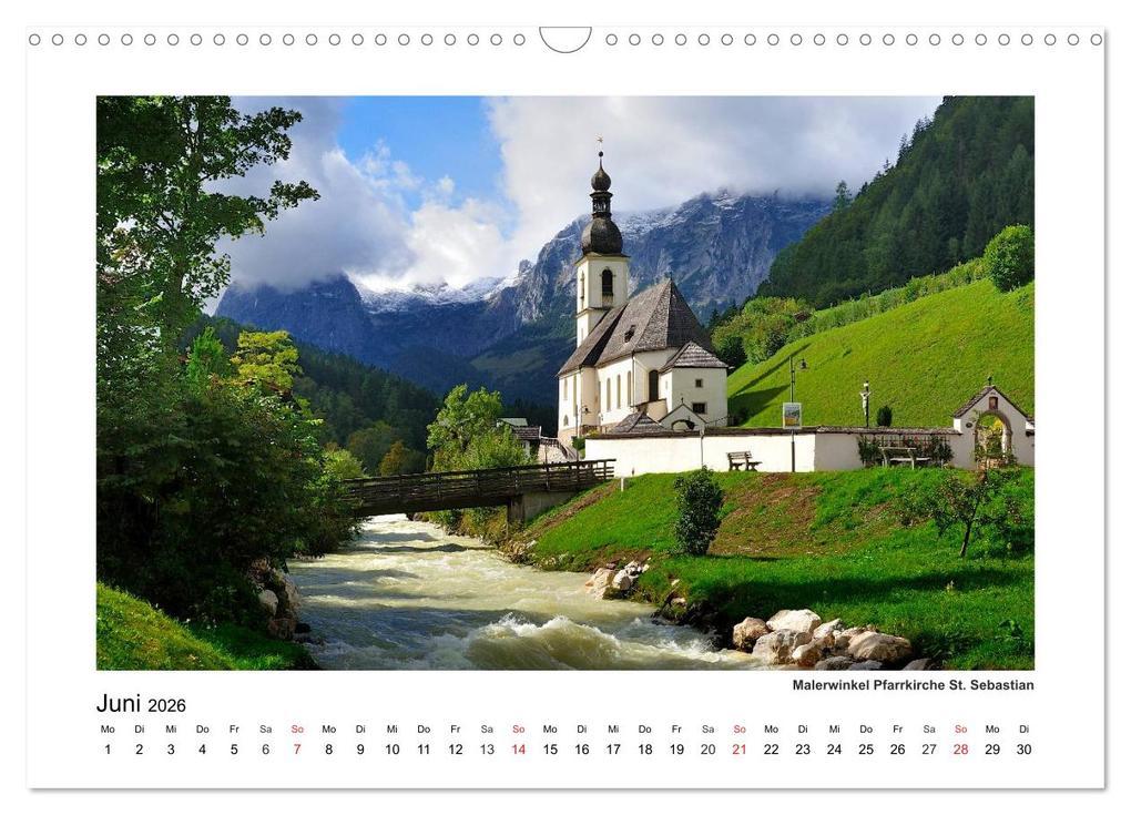 Weitere Ansicht: Willkommen im Bergsteigerdorf Ramsau (Wandkalender 2026 DIN A3 quer), CALVENDO Monatskalender | Calvendo, Dieter Wilczek