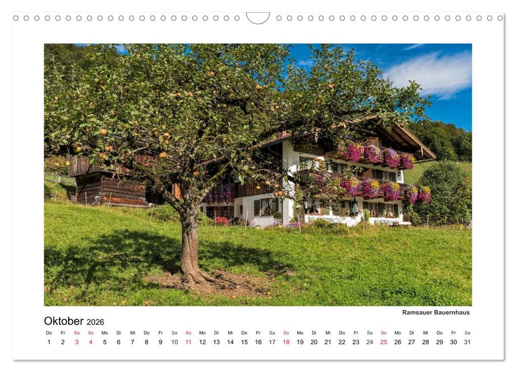 Weitere Ansicht: Willkommen im Bergsteigerdorf Ramsau (Wandkalender 2026 DIN A3 quer), CALVENDO Monatskalender | Calvendo, Dieter Wilczek