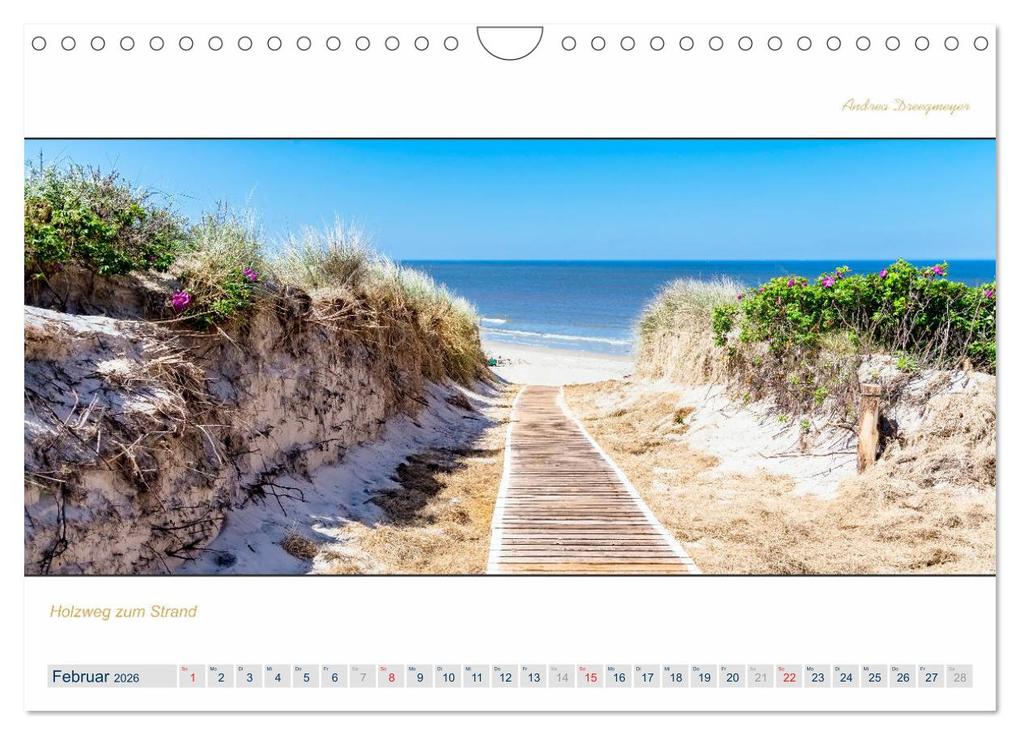 Weitere Ansicht: PANORAMA - Ostfriesische Inseln (Wandkalender 2026 DIN A4 quer), CALVENDO Monatskalender | Calvendo, Andrea Dreegmeyer
