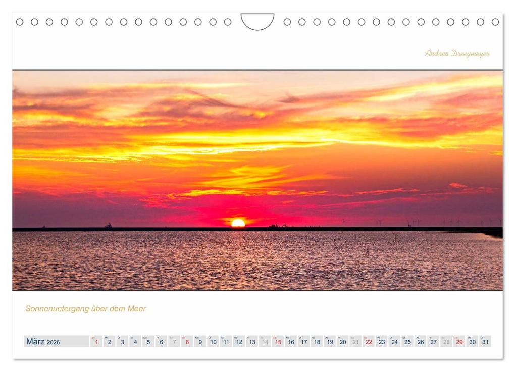Weitere Ansicht: PANORAMA - Ostfriesische Inseln (Wandkalender 2026 DIN A4 quer), CALVENDO Monatskalender | Calvendo, Andrea Dreegmeyer