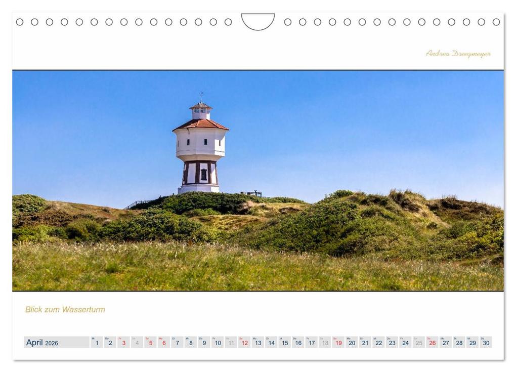 Weitere Ansicht: PANORAMA - Ostfriesische Inseln (Wandkalender 2026 DIN A4 quer), CALVENDO Monatskalender | Calvendo, Andrea Dreegmeyer