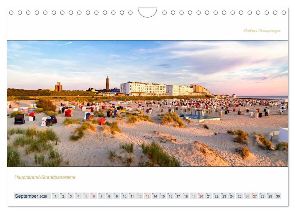 Weitere Ansicht: PANORAMA - Ostfriesische Inseln (Wandkalender 2026 DIN A4 quer), CALVENDO Monatskalender | Calvendo, Andrea Dreegmeyer