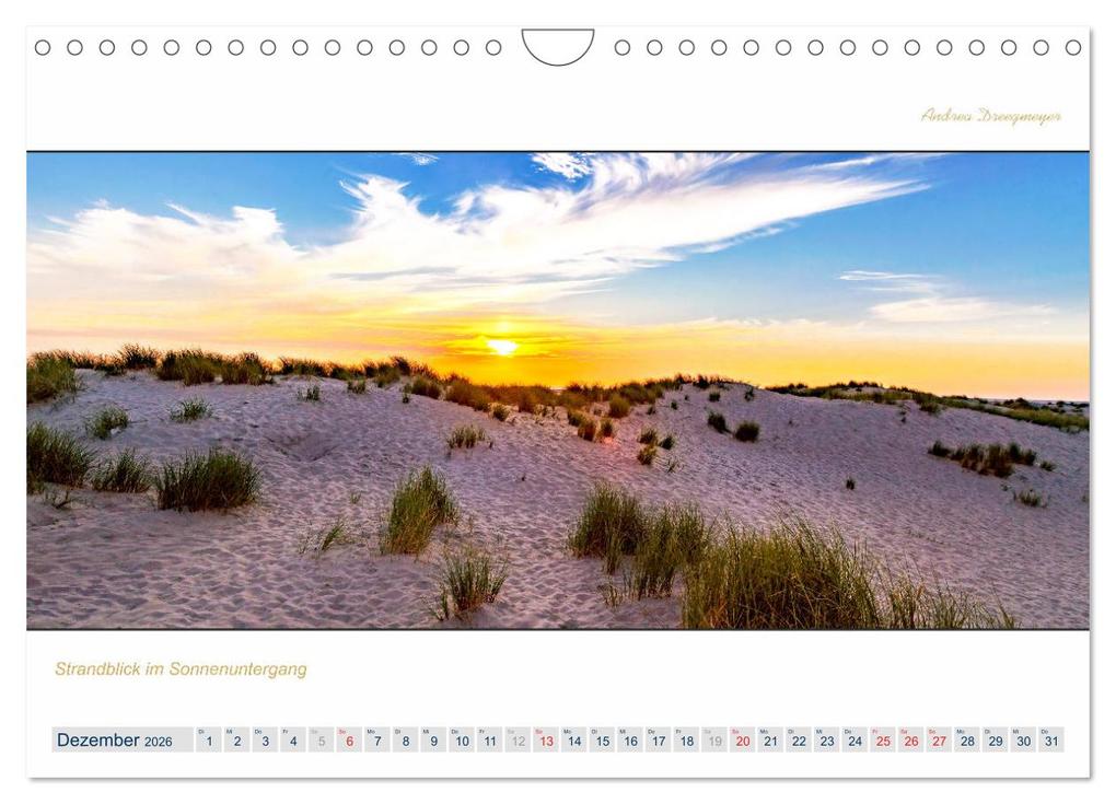 Weitere Ansicht: PANORAMA - Ostfriesische Inseln (Wandkalender 2026 DIN A4 quer), CALVENDO Monatskalender | Calvendo, Andrea Dreegmeyer