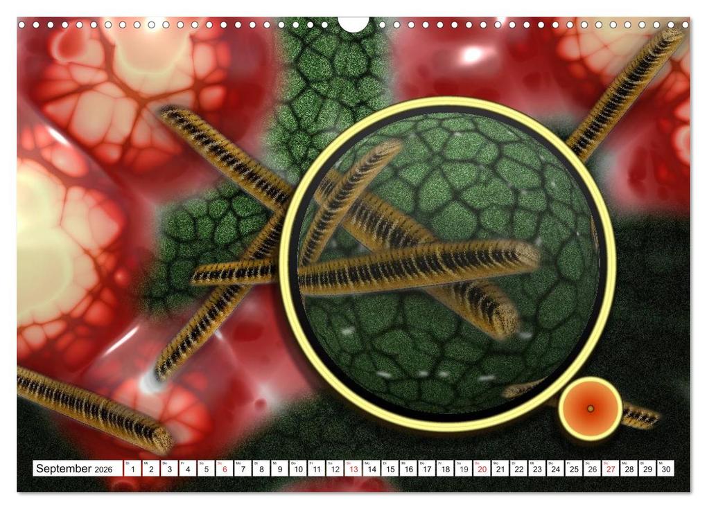 Weitere Ansicht: Mikrobiologie. Mikroorganismen, Genetik und Zellen (Wandkalender 2026 DIN A3 quer), CALVENDO Monatskalender | Calvendo, Elisabeth Stanzer
