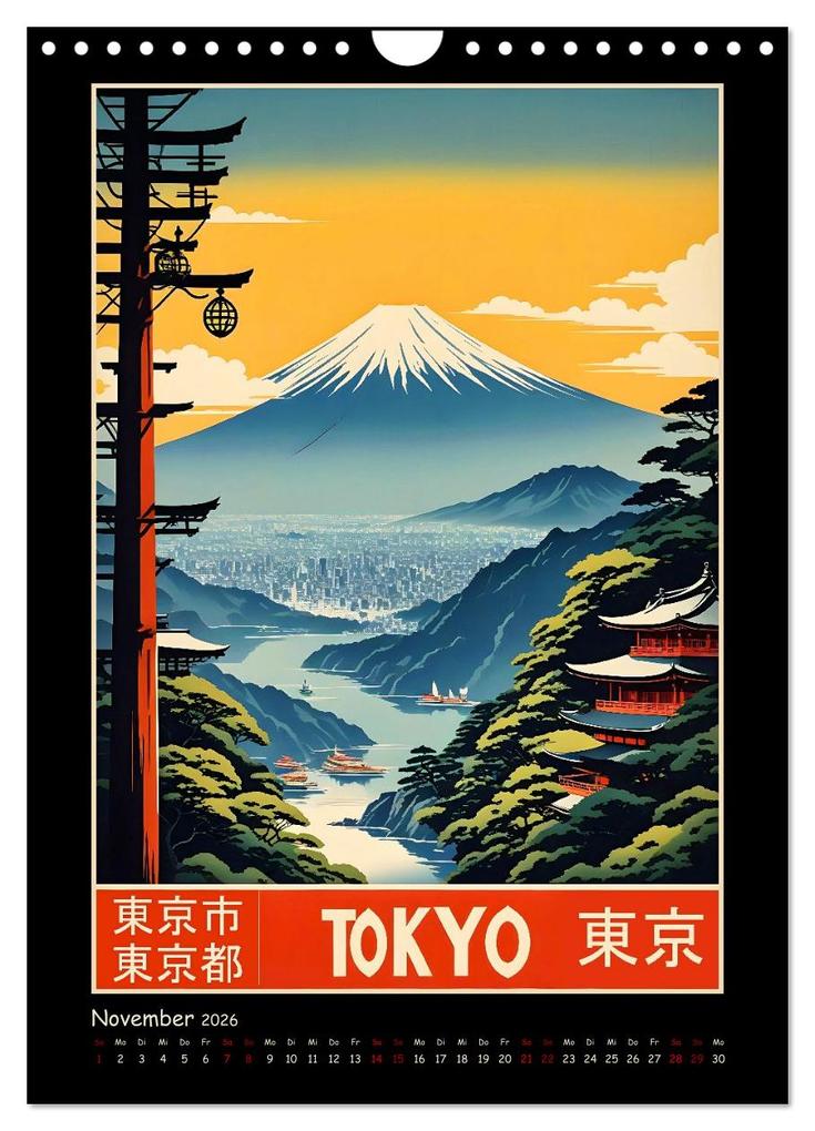 Weitere Ansicht: City Travel Poster - nostalgische Städtereise um die Welt (Wandkalender 2026 DIN A4 hoch), CALVENDO Monatskalender | Calvendo, Renate Utz