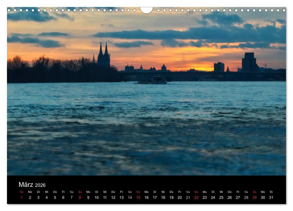 Weitere Ansicht: Köln bei Nacht - dunkelbunte Stadt (Wandkalender 2026 DIN A3 quer), CALVENDO Monatskalender | Peter Brüggen // www. koelndunkelbunt.de, Calvendo