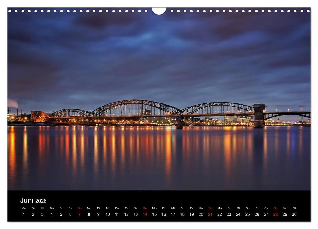 Weitere Ansicht: Köln bei Nacht - dunkelbunte Stadt (Wandkalender 2026 DIN A3 quer), CALVENDO Monatskalender | Peter Brüggen // www. koelndunkelbunt.de, Calvendo