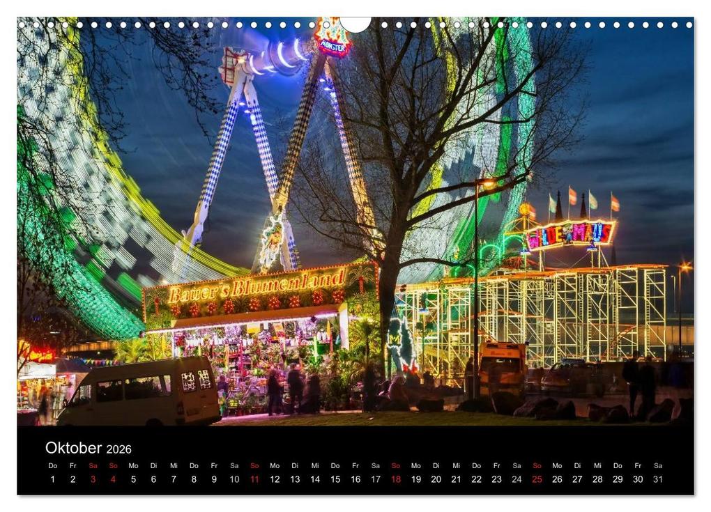 Weitere Ansicht: Köln bei Nacht - dunkelbunte Stadt (Wandkalender 2026 DIN A3 quer), CALVENDO Monatskalender | Peter Brüggen // www. koelndunkelbunt.de, Calvendo
