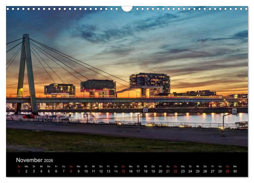 Weitere Ansicht: Köln bei Nacht - dunkelbunte Stadt (Wandkalender 2026 DIN A3 quer), CALVENDO Monatskalender | Peter Brüggen // www. koelndunkelbunt.de, Calvendo