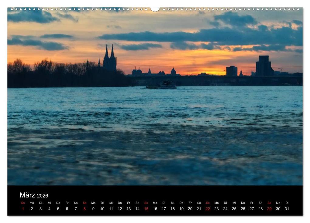 Weitere Ansicht: Köln bei Nacht - dunkelbunte Stadt (Wandkalender 2026 DIN A2 quer), CALVENDO Monatskalender | Peter Brüggen // www. koelndunkelbunt.de, Calvendo