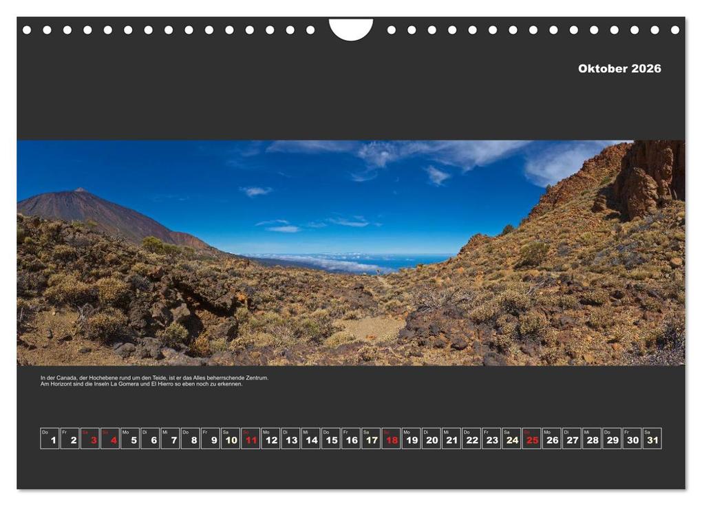 Weitere Ansicht: Teneriffa im Panorama (Wandkalender 2026 DIN A4 quer), CALVENDO Monatskalender | Paul Linden, Calvendo