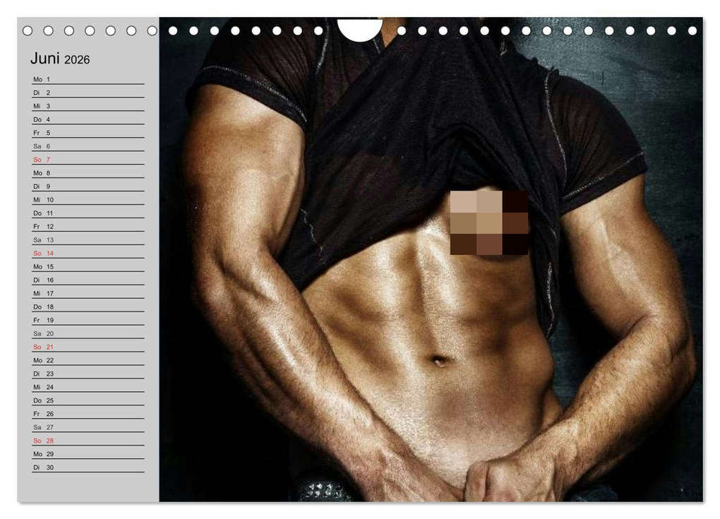 Weitere Ansicht: Erotische Männer. Adonis und Co. (Wandkalender 2026 DIN A4 quer), CALVENDO Monatskalender | Elisabeth Stanzer, Calvendo