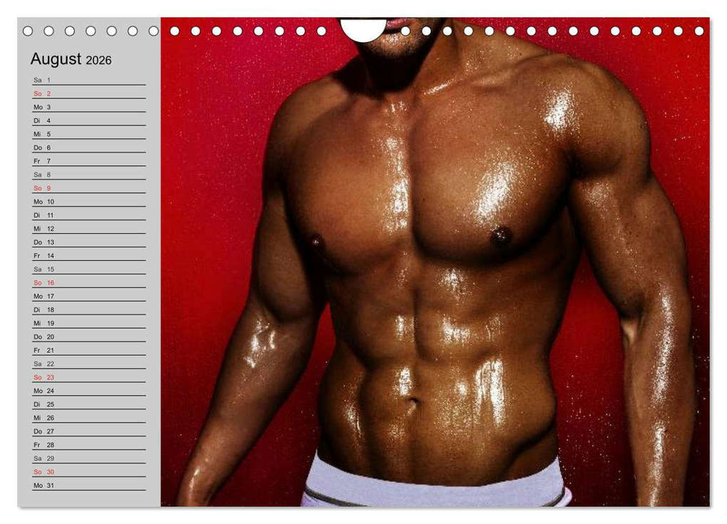 Weitere Ansicht: Erotische Männer. Adonis und Co. (Wandkalender 2026 DIN A4 quer), CALVENDO Monatskalender | Elisabeth Stanzer, Calvendo