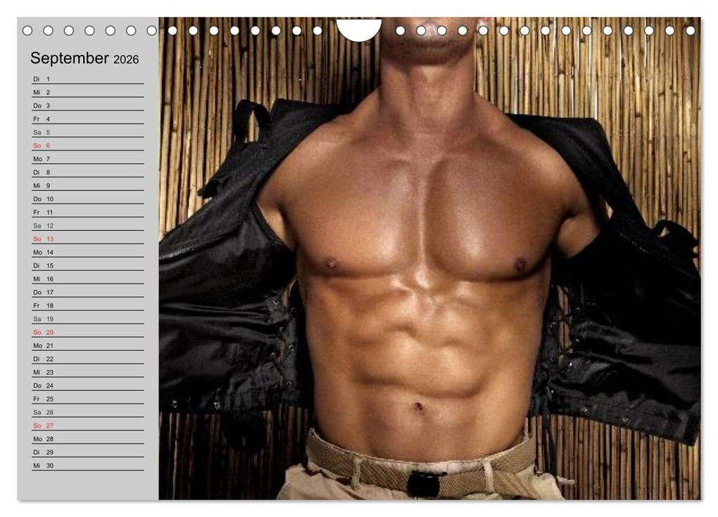 Weitere Ansicht: Erotische Männer. Adonis und Co. (Wandkalender 2026 DIN A4 quer), CALVENDO Monatskalender | Elisabeth Stanzer, Calvendo