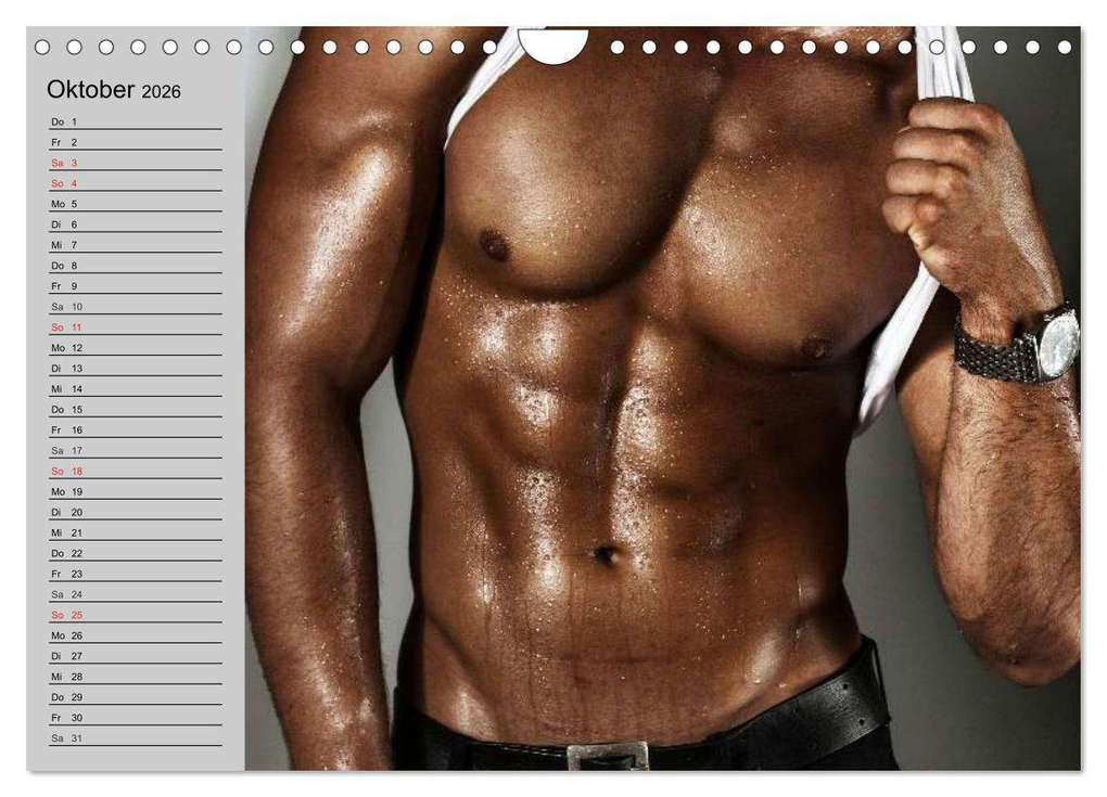 Weitere Ansicht: Erotische Männer. Adonis und Co. (Wandkalender 2026 DIN A4 quer), CALVENDO Monatskalender | Elisabeth Stanzer, Calvendo