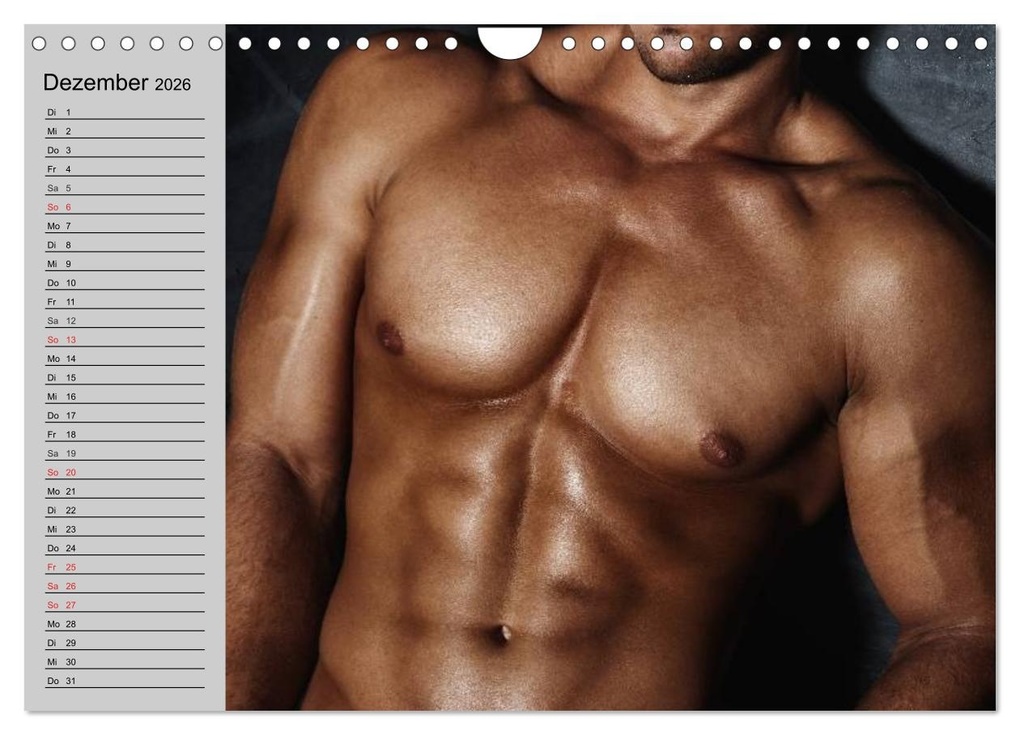 Weitere Ansicht: Erotische Männer. Adonis und Co. (Wandkalender 2026 DIN A4 quer), CALVENDO Monatskalender | Elisabeth Stanzer, Calvendo