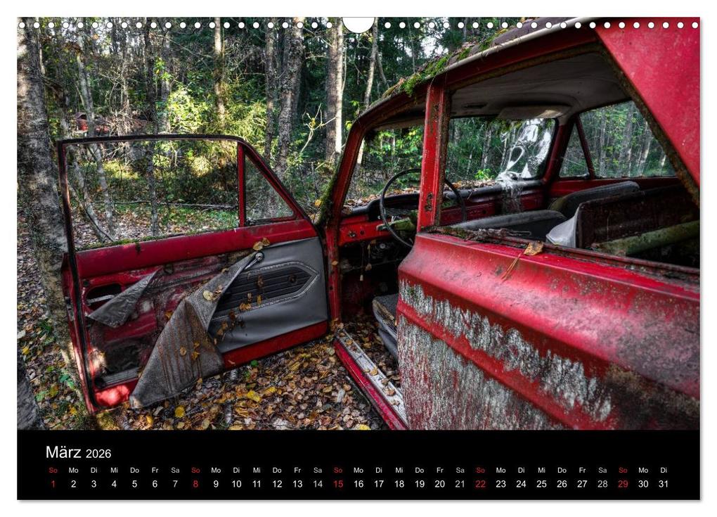 Weitere Ansicht: Autos, abgestellt und vergessen (Wandkalender 2026 DIN A3 quer), CALVENDO Monatskalender | Dirk Rosin, Calvendo
