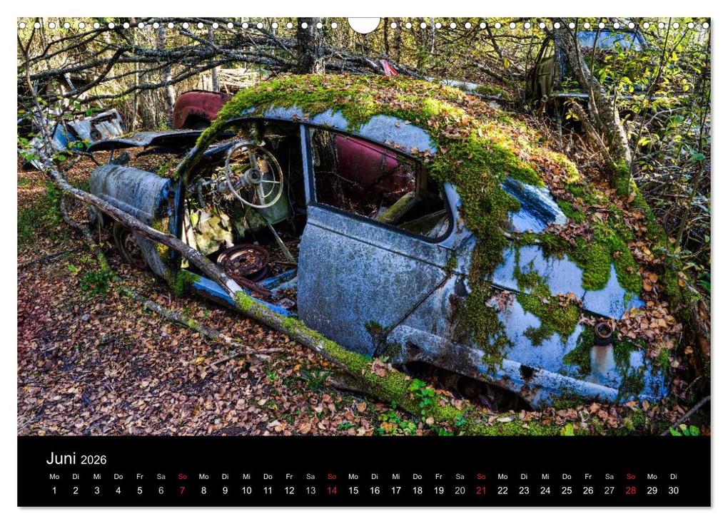 Weitere Ansicht: Autos, abgestellt und vergessen (Wandkalender 2026 DIN A3 quer), CALVENDO Monatskalender | Dirk Rosin, Calvendo
