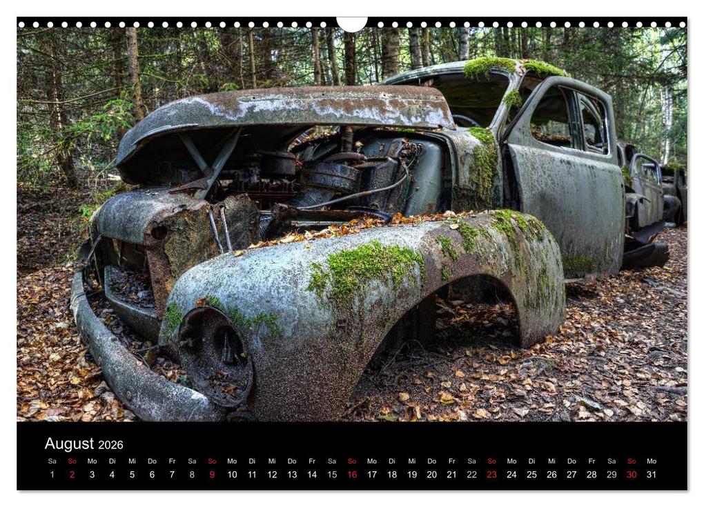 Weitere Ansicht: Autos, abgestellt und vergessen (Wandkalender 2026 DIN A3 quer), CALVENDO Monatskalender | Dirk Rosin, Calvendo