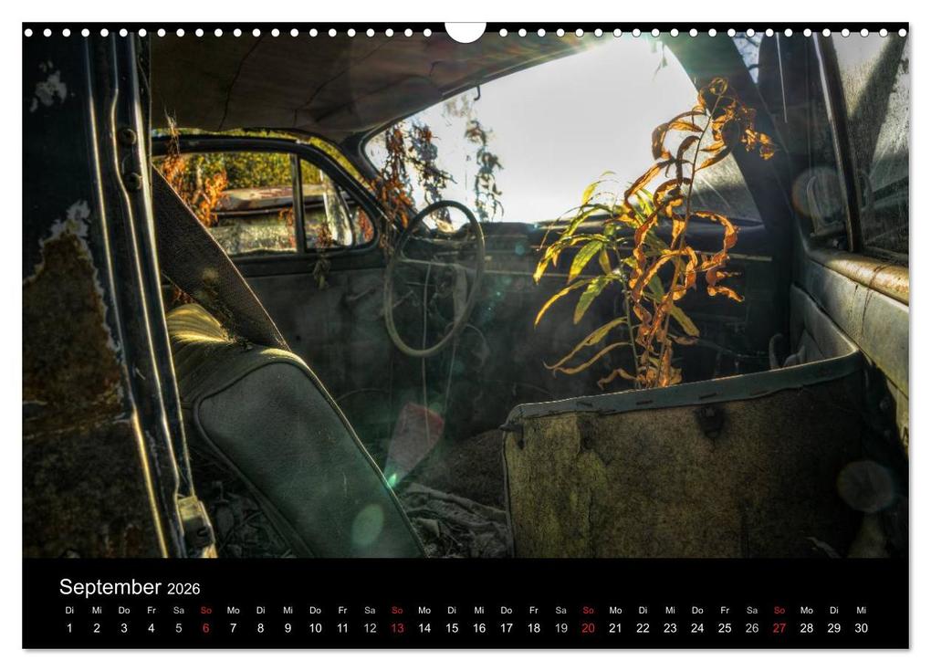 Weitere Ansicht: Autos, abgestellt und vergessen (Wandkalender 2026 DIN A3 quer), CALVENDO Monatskalender | Dirk Rosin, Calvendo