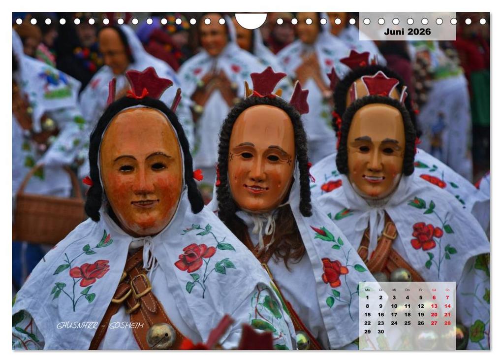 Weitere Ansicht: Schwäbisch alemannische Fasnet (Wandkalender 2026 DIN A4 quer), CALVENDO Monatskalender | Horst Hoch, Calvendo