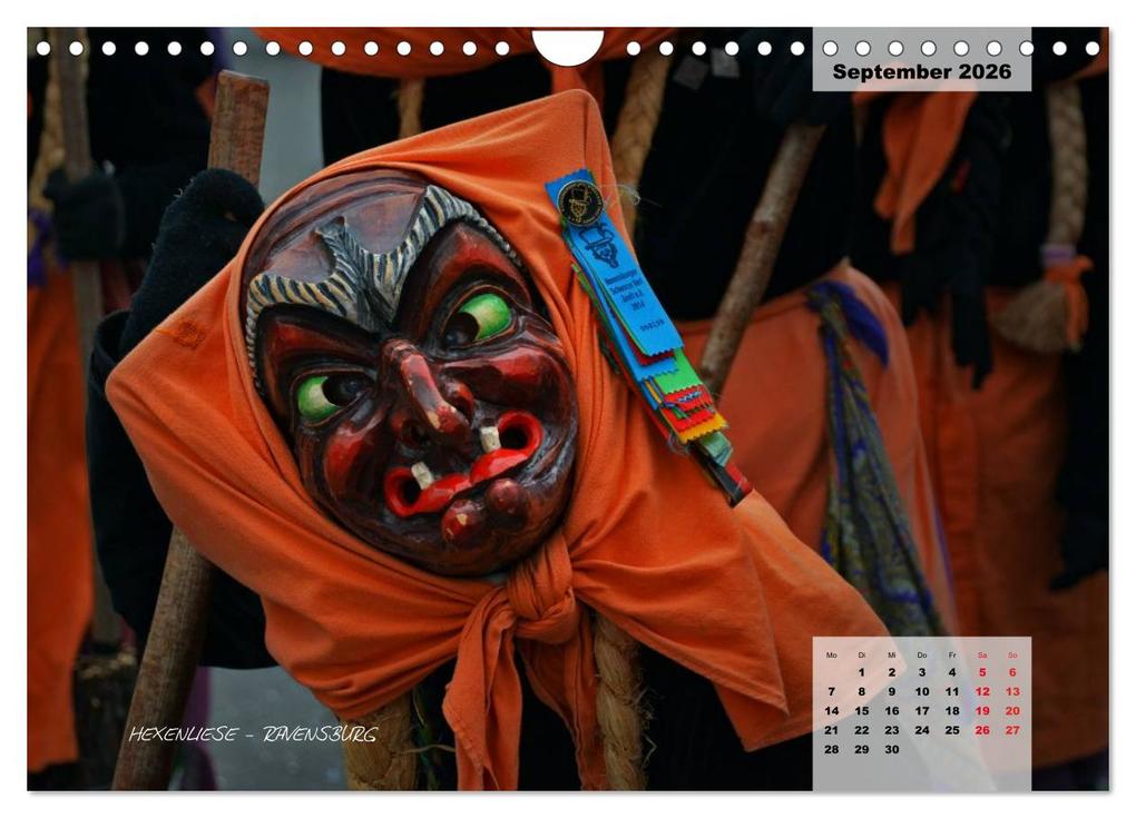 Weitere Ansicht: Schwäbisch alemannische Fasnet (Wandkalender 2026 DIN A4 quer), CALVENDO Monatskalender | Horst Hoch, Calvendo