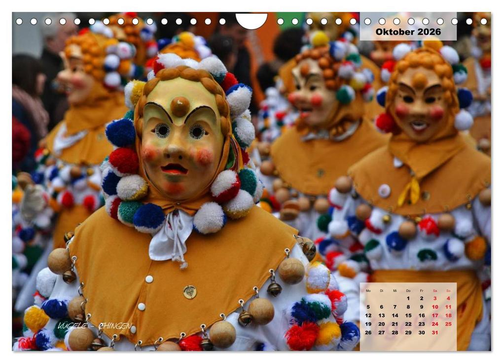 Weitere Ansicht: Schwäbisch alemannische Fasnet (Wandkalender 2026 DIN A4 quer), CALVENDO Monatskalender | Horst Hoch, Calvendo