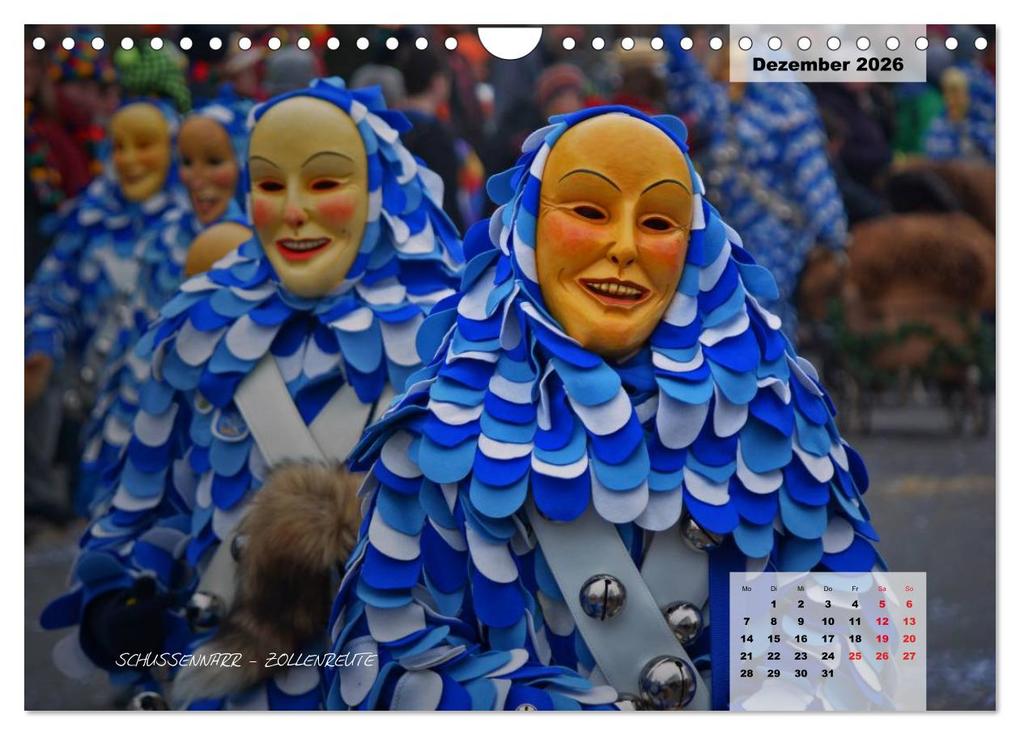 Weitere Ansicht: Schwäbisch alemannische Fasnet (Wandkalender 2026 DIN A4 quer), CALVENDO Monatskalender | Horst Hoch, Calvendo