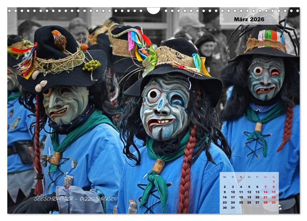 Weitere Ansicht: Schwäbisch alemannische Fasnet (Wandkalender 2026 DIN A3 quer), CALVENDO Monatskalender | Horst Hoch, Calvendo