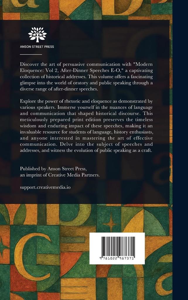 Weitere Ansicht: Modern Eloquence | Thomas B. (Thomas Brackett) Reed