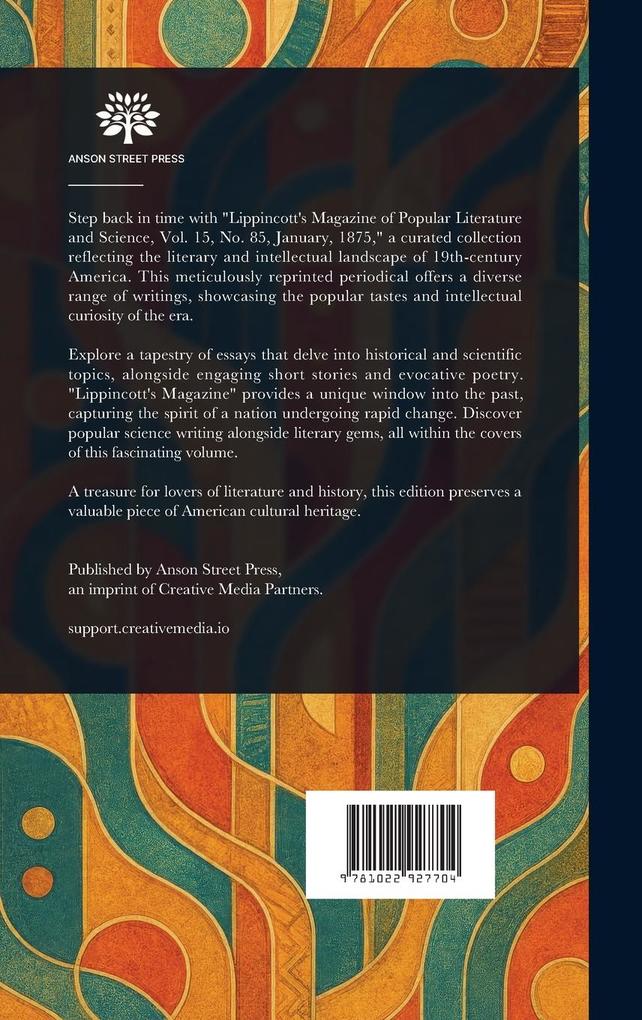 Weitere Ansicht: Lippincott's Magazine of Popular Literature and Science | Various