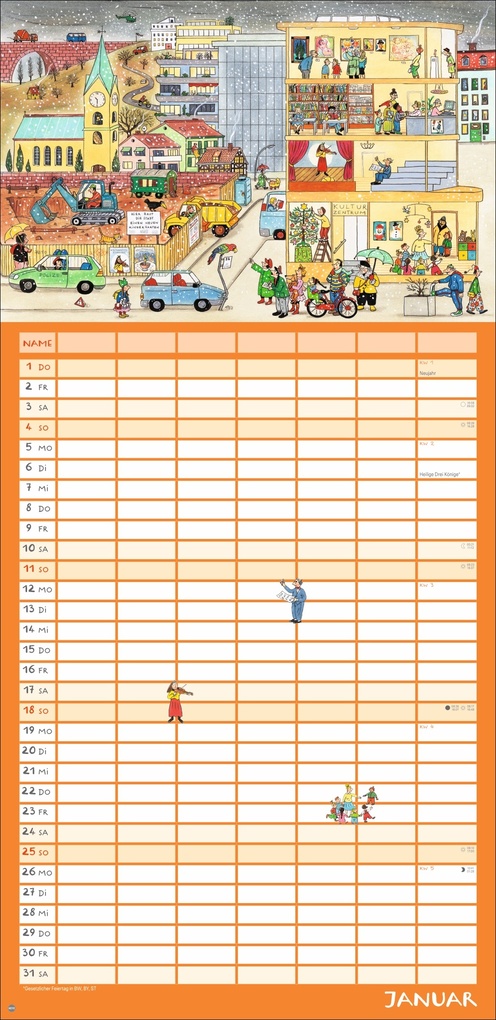 Weitere Ansicht: R.S. Berner Wimmlingen Mega-Familienplaner 2026