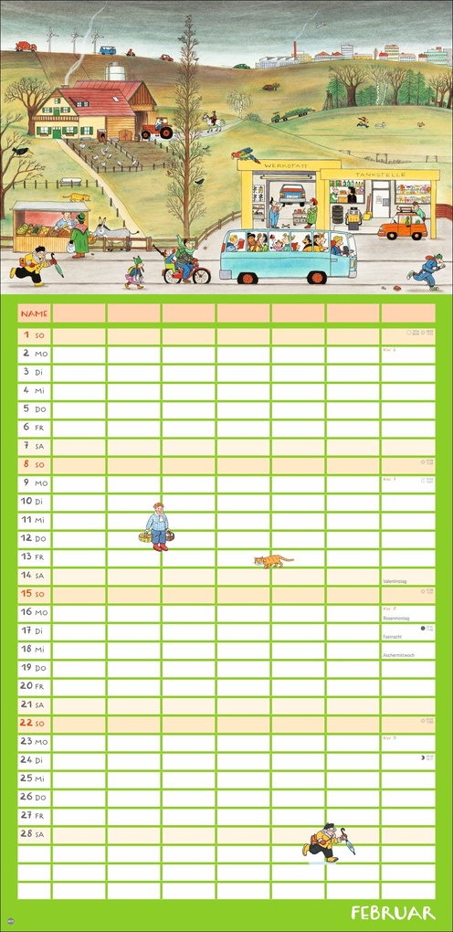 Weitere Ansicht: R.S. Berner Wimmlingen Mega-Familienplaner 2026