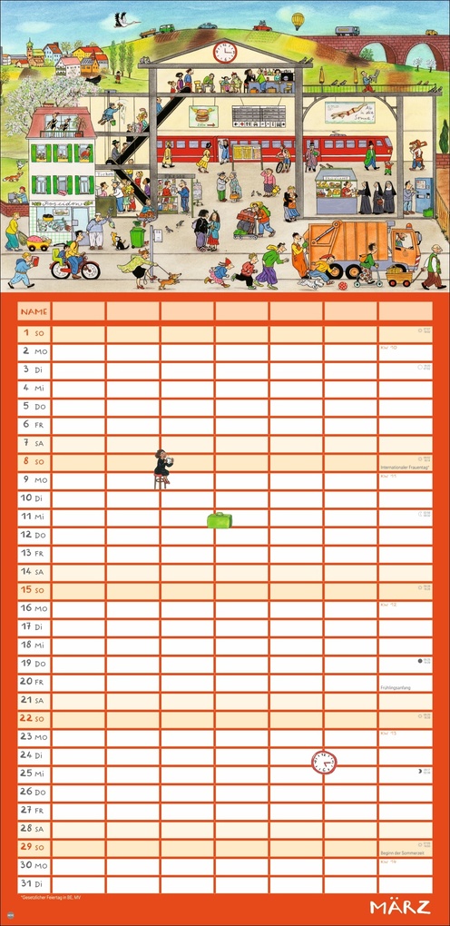 Weitere Ansicht: R.S. Berner Wimmlingen Mega-Familienplaner 2026
