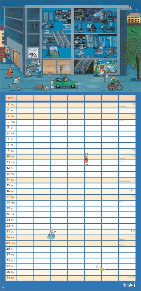Weitere Ansicht: R.S. Berner Wimmlingen Mega-Familienplaner 2026